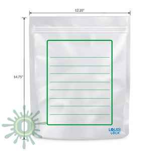 Loud Lock All States Mylar Bags - White/Clear - 1000ct-Collective Supplies-[1/2 lb - 50 count-White/Clear-LoudLock.com