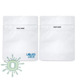 Loud Lock Grip N Pull Mylar Bags - White - 1000ct-Collective Supplies-[-LoudLock.com