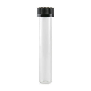 Glass Blunt Tubes - Child Proof - Black Cap - 144ct-Collective Supplies-[-LoudLock.com