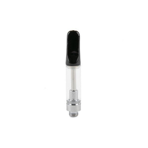 Ceramic Glass Oil Atomizer 1.6 MM - Black Tip - 1ml - EZ Process - 100ct-Oil Cartridge Atomizer-[Black Tip-LoudLock.com