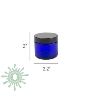 2oz Glass Jar - Cobalt Blue - 168ct-Glass Jars-[-LoudLock.com