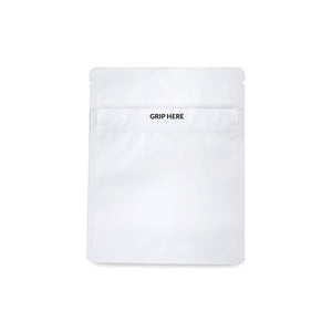 Loud Lock Grip N Pull Mylar Bags - White - 1000ct-Collective Supplies-[1/2 Oz-LoudLock.com