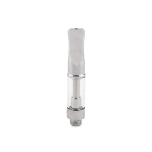 Ceramic Glass Oil Atomizer - 0.7mm - Chrome - 1/2ml - 30ct-Oil Cartridge Atomizer-[Chrome-LoudLock.com
