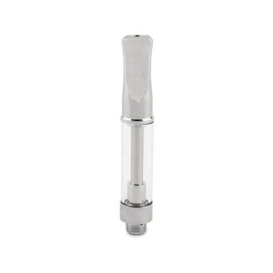 Ceramic Glass Oil Atomizer 0.9 MM - Chrome - 1ml - EZ Process - 100ct-Oil Cartridge Atomizer-[-LoudLock.com