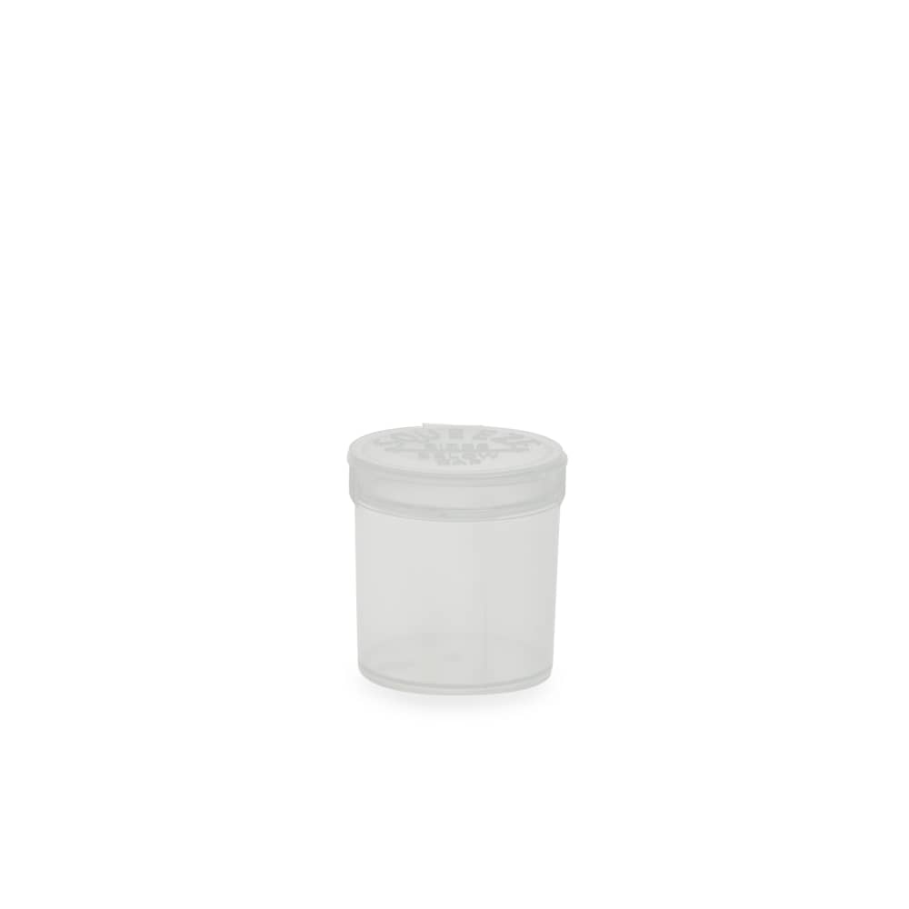 Loud Lock Child Resistant Pop Top Vials - Clear | Loud Lock Packaging.