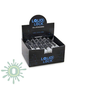 Ceramic Glass Oil Atomizer - 0.7mm - Chrome - 1/2ml - 30ct-Oil Cartridge Atomizer-[-LoudLock.com