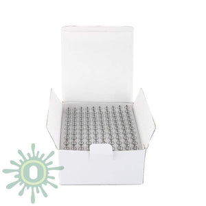 Ceramic Glass Oil Atomizer 0.9 MM - Chrome - 1ml - EZ Process - 100ct-Oil Cartridge Atomizer-[Chrome-LoudLock.com
