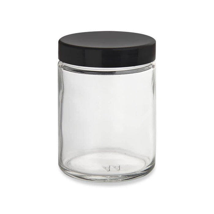 4oz Glass Jar - Black Cap - 90ct