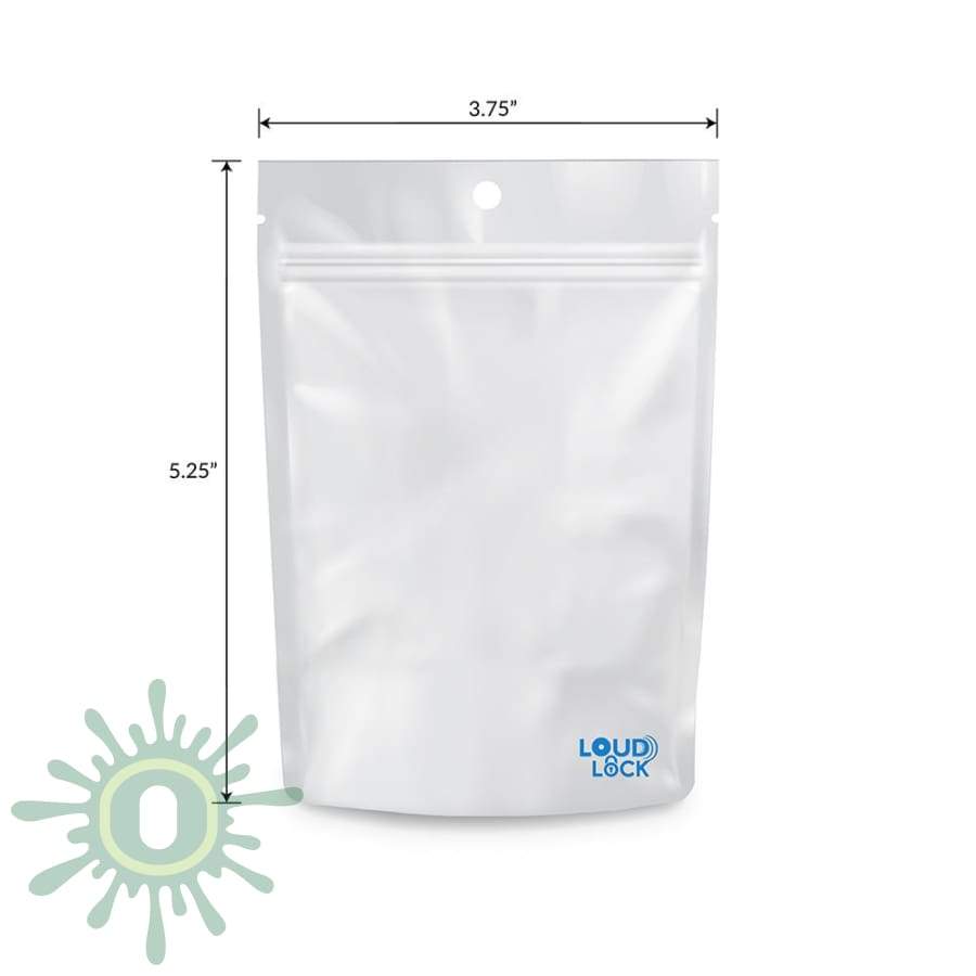 1/8 Ounce White Mylar Smell Proof Bags - 1000 Bags