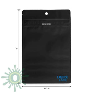 Loud Lock Grip N Pull Mylar Bags - Black - 1000ct-Collective Supplies-[1oz-1000ct-LoudLock.com