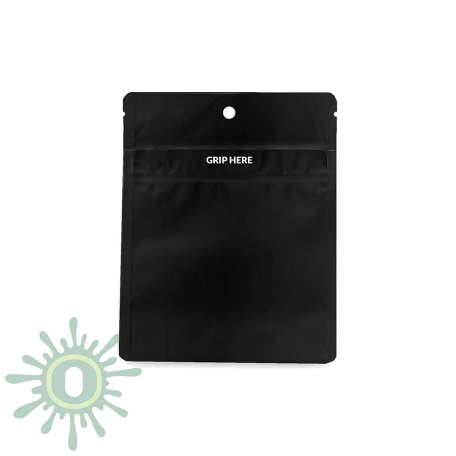 28g Tamper Evident Matte Black Wholesale Mylar Bags