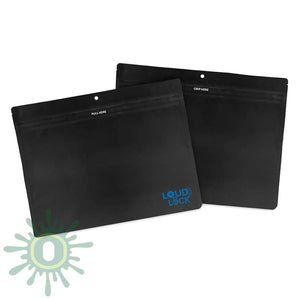 Loud Lock Grip N Pull Mylar Bags - Exit - 12x9 - Black - 300ct-[-LoudLock.com