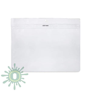 Loud Lock Grip N Pull Mylar Bags - Exit - 12x9 - White - 300ct-[-LoudLock.com