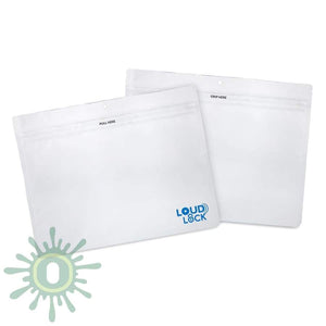 Loud Lock Grip N Pull Mylar Bags - Exit - 12x9 - White - 300ct-[-LoudLock.com